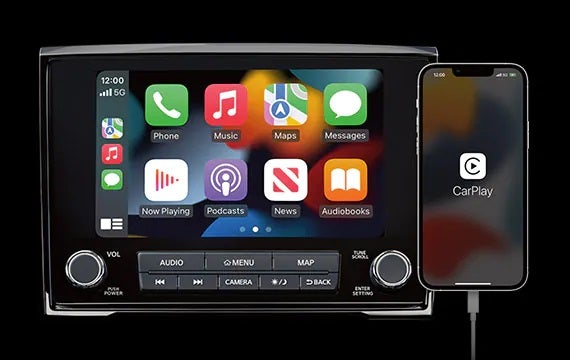Stay connected with a standard 8" touch-screen display 2023 Nissan Titan | Sutherlin Nissan Vero Beach in Vero Beach FL